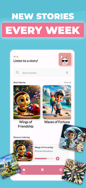 Rainbow Rabbit: Kids Storytime Screenshot 1