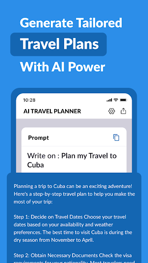 AI Travel Planner - City Guide Screenshot 1