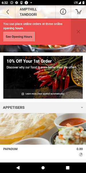 Ampthill Tandoori Screenshot 2