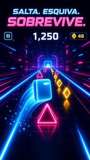Neon Block: Carrera Infinita Screenshot 0