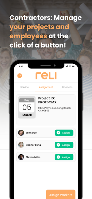 Reli Contractor Screenshot 2