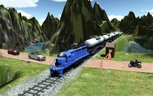 Train Driving Simulator Game: Burning Oil Engine Screenshot 2