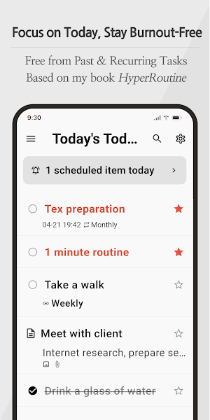 HyperTodo – Focus on Today Screenshot 0
