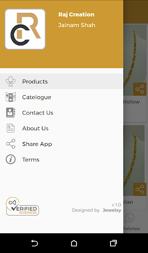 Raj Creation - Gold Chain & Bracelet Wholesaler Screenshot 1