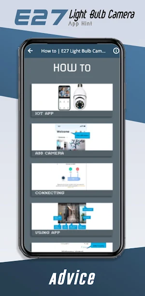 E27 Light Bulb Camera app Hint Screenshot 0