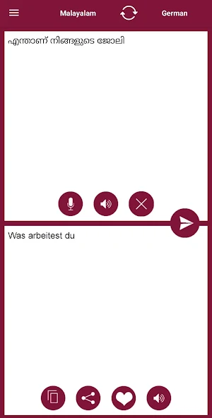 Malayalam - German Translator Screenshot 0