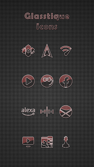 Glasstique Red Icons screenshot 4