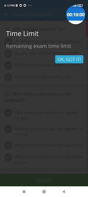 Active and Passive Voice Quiz Screenshot 3