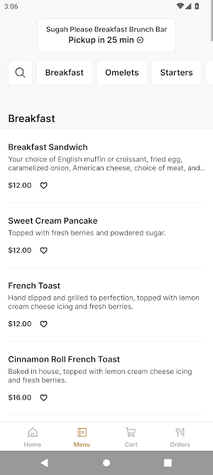 Sugah Please Breakfast Brunch Screenshot 1
