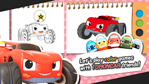TOMONCAR Coloring Game Screenshot 2