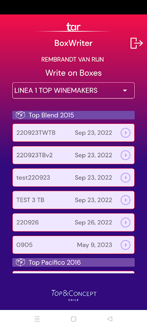 TAR BoxWriter Screenshot 1