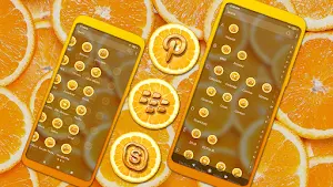Orange Slice Theme Launcher Screenshot 2