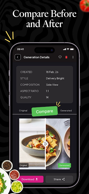Dine Visuals: AI Food Studio Screenshot 3