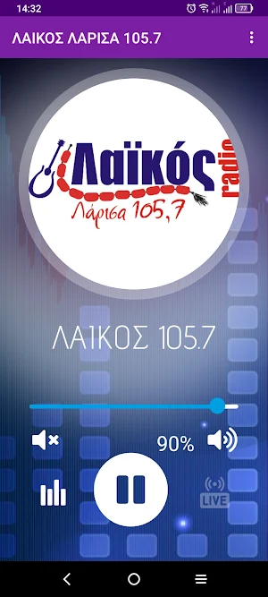 ΛΑΙΚΟΣ ΛΑΡΙΣΑ 105.7 Screenshot 1