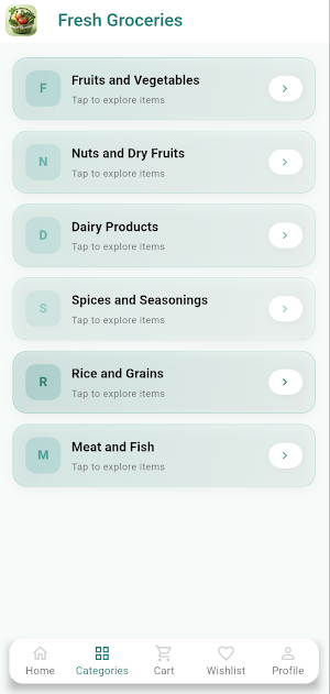 Fresh Groceries Screenshot 1