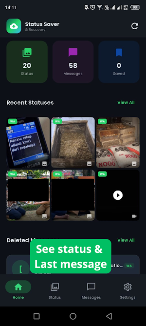 Status Saver & Recover Chats Screenshot 0
