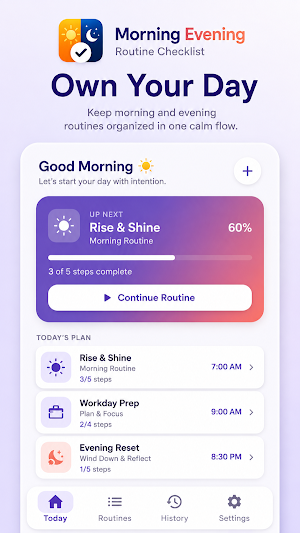 Morning & Evening Routine Screenshot 0