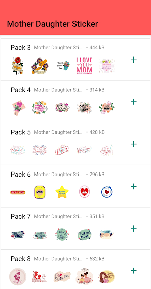 Mother daughter sticker screenshot 3
