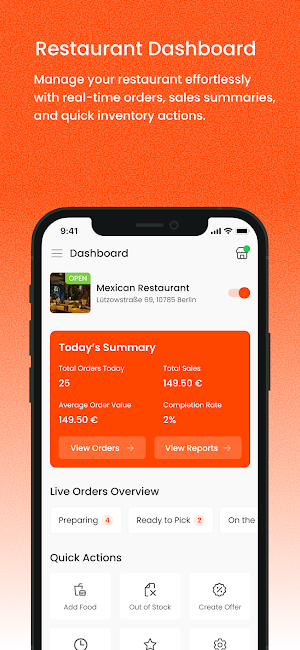 FoodMato Restaurant Partner Screenshot 0