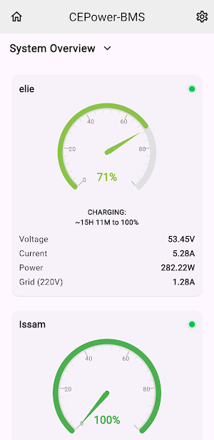 CEPower JK/JBD BMS Monitor Screenshot 0