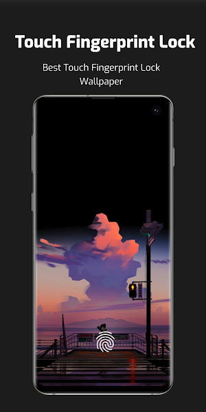 Touch Fingerprint Lock walpapr Screenshot 2