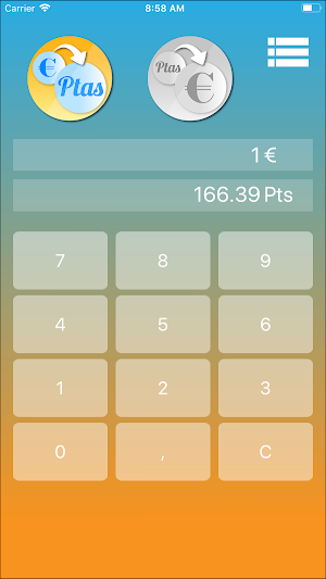 Conversor Peseta - Euro Screenshot 0