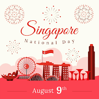 Singapore Day Greeting Cards