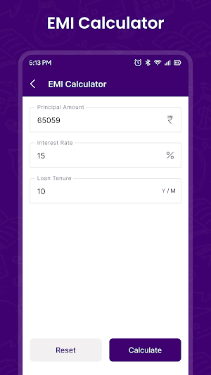 Loan EMI Calculator Screenshot 2