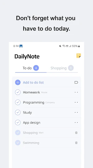 DailyNote - Checklist, Notepad Screenshot 0