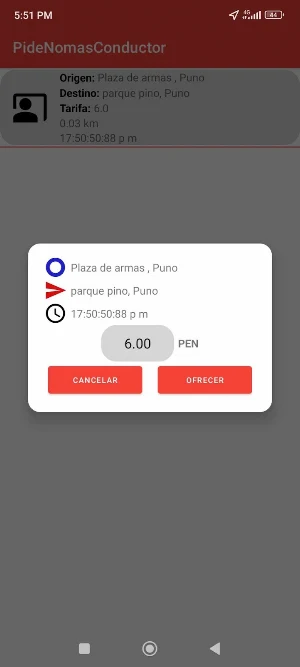PideNomás Conductor Screenshot 2