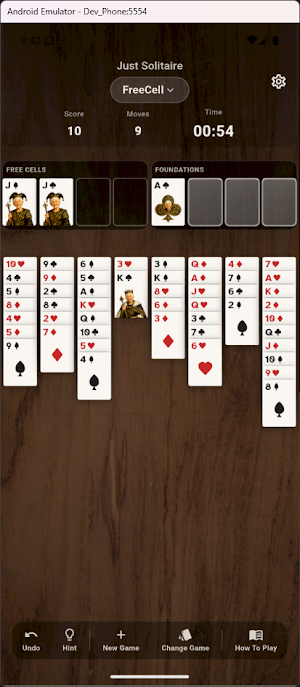 Just Solitaire Screenshot 1