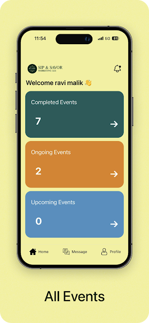 Sip & Savor Marketing Screenshot 2