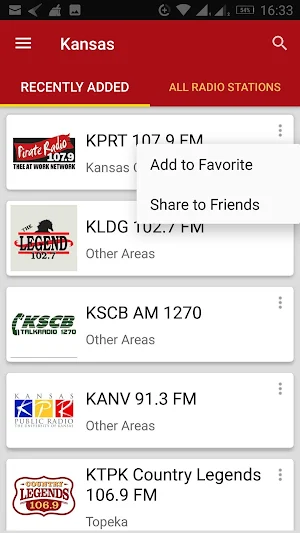 Kansas Radio Stations - USA Screenshot 1