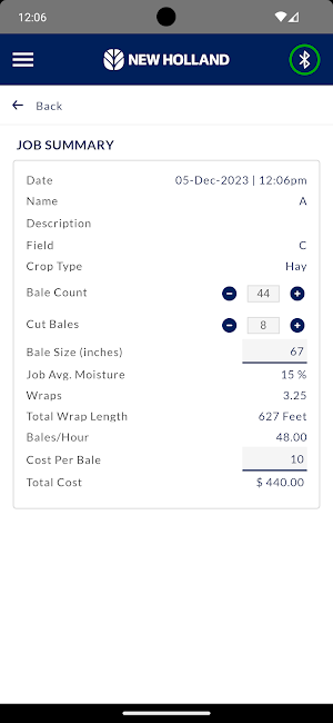 New Holland Bale Manager Screenshot 3