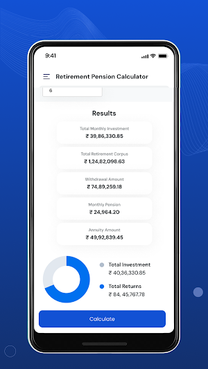 Retirement Pension Calculator Screenshot 1
