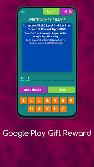 Google Play Gift Reward Screenshot 0