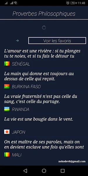 Proverbes Philosophiques Screenshot 2