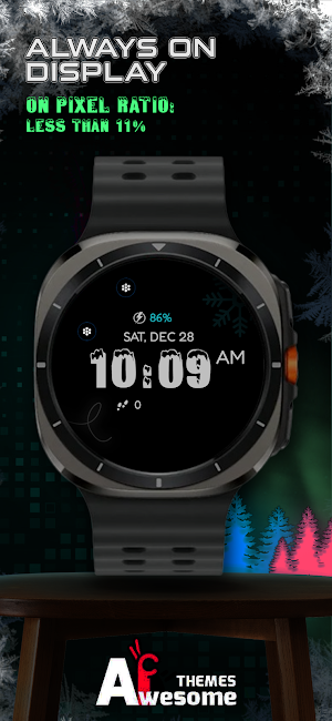 Timeburst - digital watch face Screenshot 1