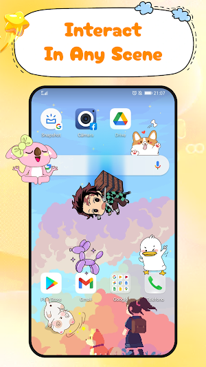 Shimeji Anime - Desktop Pets Screenshot 1