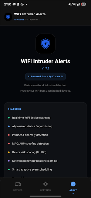 WiFi Intruder Alerts Screenshot 3