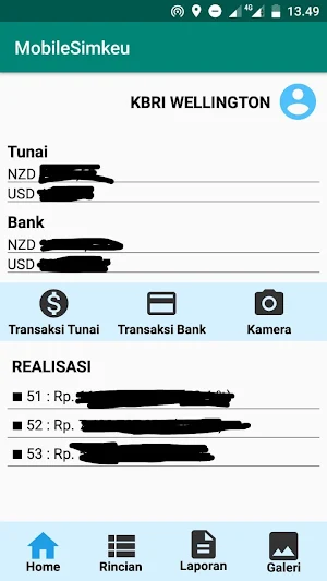 Mobile Simkeu Kemlu Screenshot 2