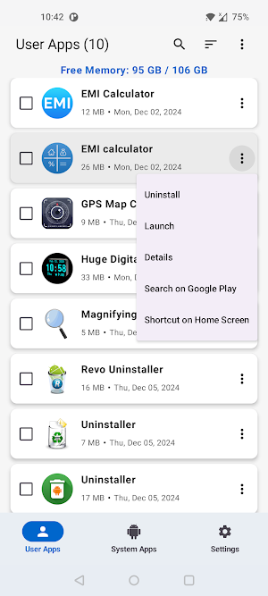App Uninstaller Pro Screenshot 1
