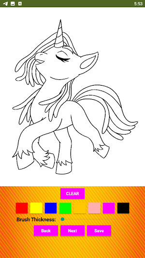 Unicorn Coloring Game for Girl Screenshot 1