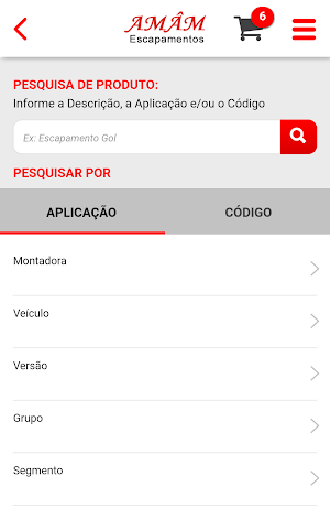 Amâm Escapamentos - Catálogo Screenshot 1