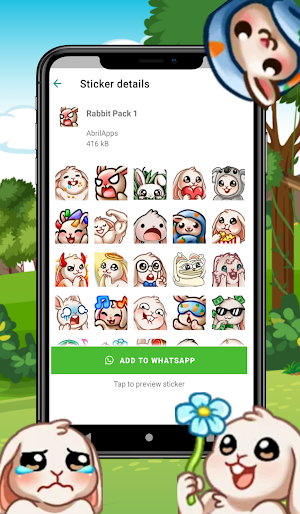 WAStickerApps Rabbit Stickers Screenshot 1