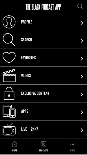 The Black Podcast App Screenshot 2