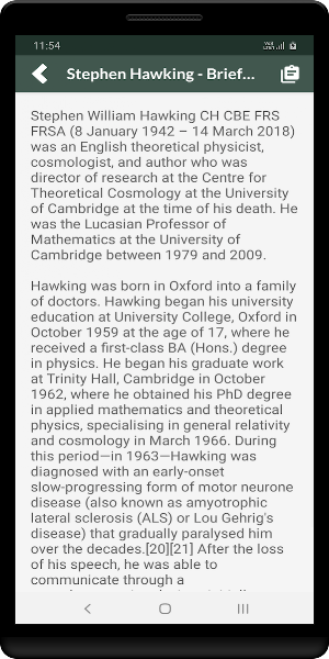 Stephen Hawking – In Brief Screenshot 2