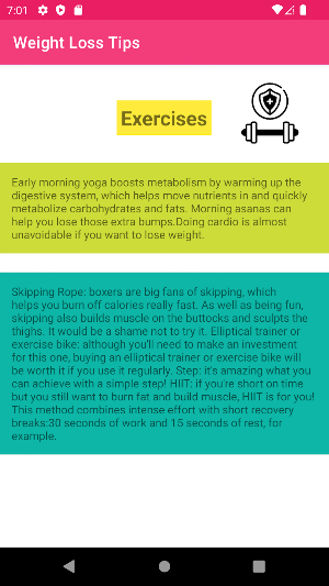Weight Loss Tips Screenshot 1