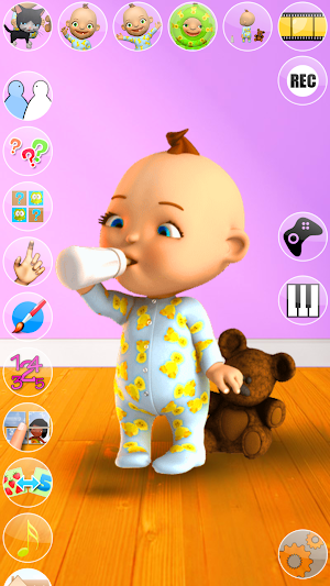Talking Baby Games with Babsy Screenshot 1