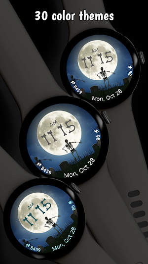 Halloween Watchface: Skeletons Screenshot 3